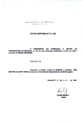 Ato da Reitoria nº 0787/1998