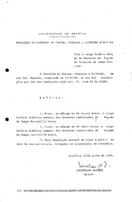 Resolução do Conselho de Ensino, Pesquisa e Extensão Nº 0007/1986