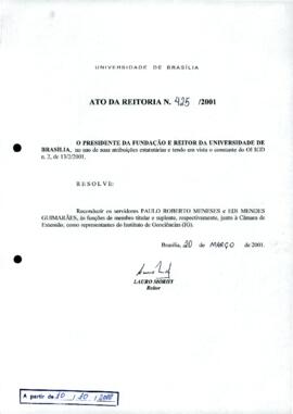 Ato da Reitoria nº 0425/2001