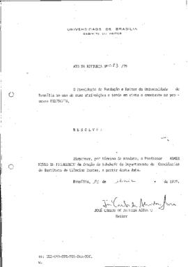 Ato da Reitoria nº 0083/1979