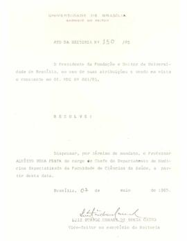 Ato da Reitoria nº 0150/1985