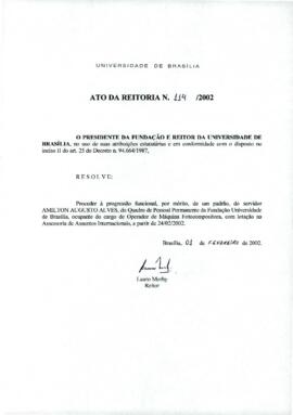 Ato da Reitoria nº 0114/2002