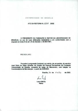 Ato da Reitoria nº 1210/2002