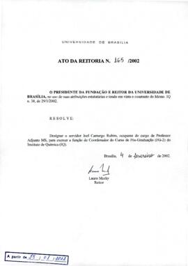 Ato da Reitoria nº 0165/2002