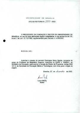 Ato da Reitoria nº 1973/2002