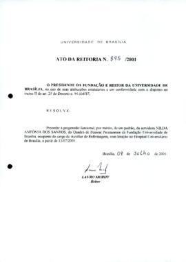 Ato da Reitoria nº 0895/2001