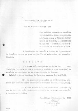 Ato da Reitoria nº 0071/1974