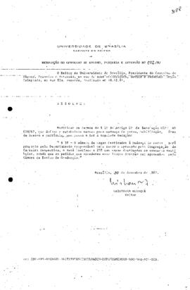 Resolução do Conselho de Ensino, Pesquisa e Extensão nº 0072/1987
