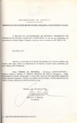 Resolução do Conselho de Ensino, Pesquisa e Extensão nº 0113/1996