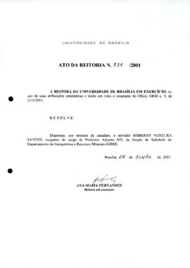 Ato da Reitoria nº 0738/2001