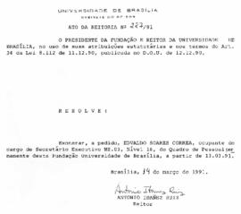 Ato da Reitoria nº 0227/1991