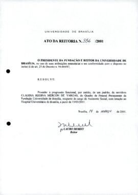 Ato da Reitoria nº 0356/2001