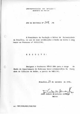 Ato da Reitoria nº 0142/1981