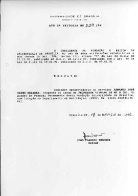 Ato da Reitoria nº 0329/1996