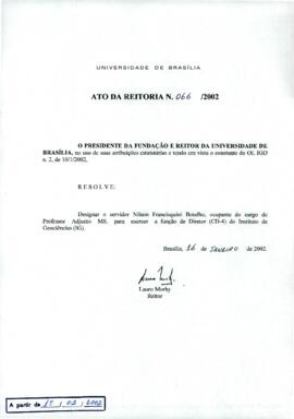 Ato da Reitoria nº 0066/2002