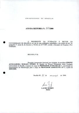 Ato da Reitoria nº 0163/2000