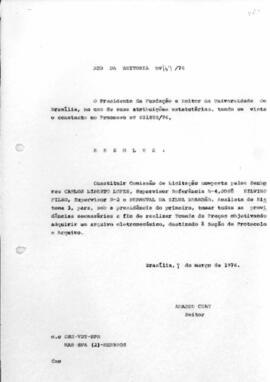 Ato da Reitoria nº 0169/1976