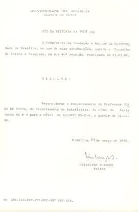 Ato da Reitoria nº 0028/1986