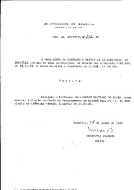 Ato da Reitoria nº 0232/1989