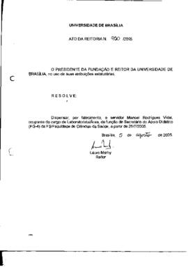 Ato da Reitoria nº 0950/2005