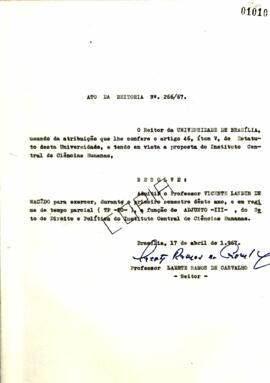 Ato da Reitoria nº 0266/1967