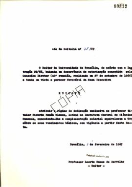 Ato da Reitoria nº 0068/1967