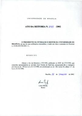 Ato da Reitoria nº 0045/2002