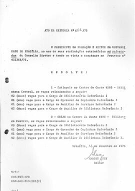 Ato da Reitoria nº 0852/1975