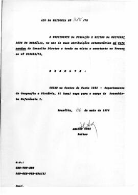 Ato da Reitoria nº 0318/1976