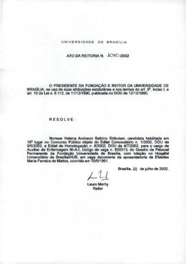 Ato da Reitoria nº 1070/2002