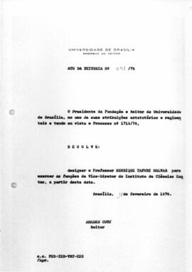 Ato da Reitoria nº 0097/1976