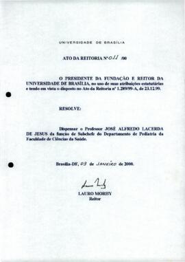Ato da Reitoria nº 0011/2000