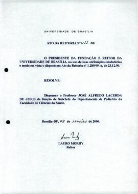 Ato da Reitoria nº 0011/2000