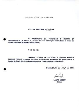 Ato da Reitoria nº 1218/1999