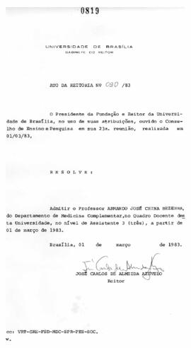 Ato da Reitoria nº 0090/1983