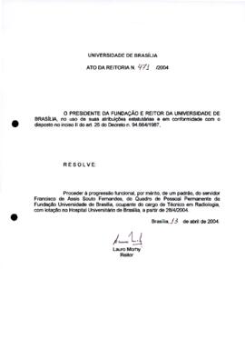 Ato da Reitoria nº 0471/2004