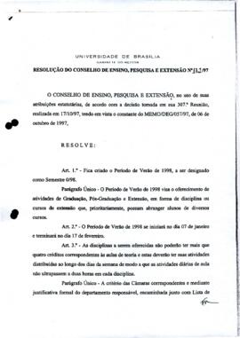 Resolução do Conselho de Ensino, Pesquisa e Extensão nº 0172/1997