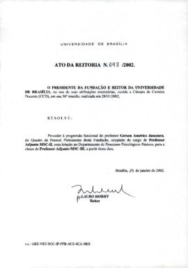 Ato da Reitoria nº 0093/2002