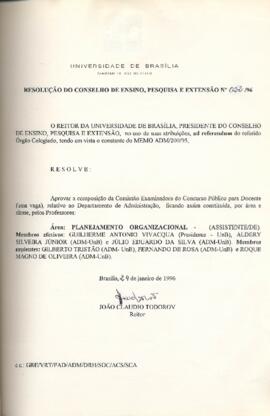 Resolução do Conselho de Ensino, Pesquisa e Extensão nº 0022/1996