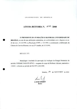 Ato da Reitoria nº 1075/2000