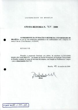 Ato da Reitoria nº 0968/2000