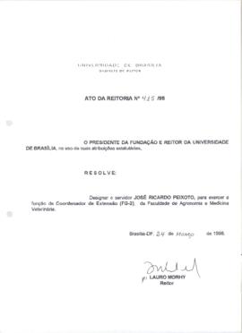 Ato da Reitoria nº 0415/1998