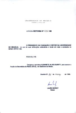 Ato da Reitoria nº 0490/1998