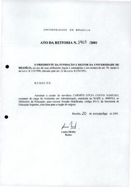 Ato da Reitoria nº 1403/2001