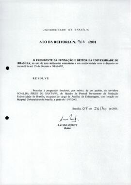 Ato da Reitoria nº 0906/2001