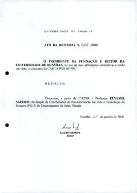 Ato da Reitoria nº 0024/2000