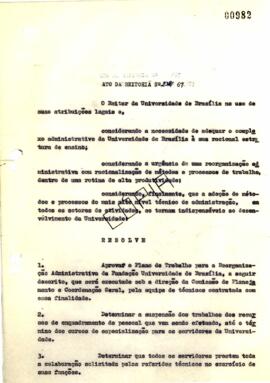 Ato da Reitoria nº 0238/1967