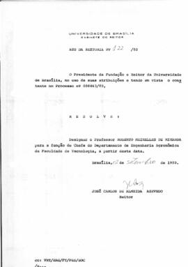 Ato da Reitoria nº 0122/1980