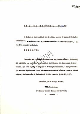 Ato da Reitoria nº 0220/1967