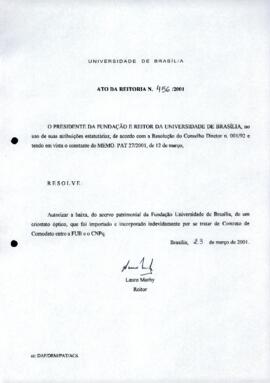 Ato da Reitoria nº 0456/2001